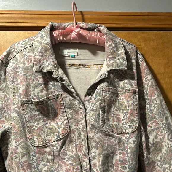 Anthropologie Paisley Denim Jumpsuit - Picture 2 of 5